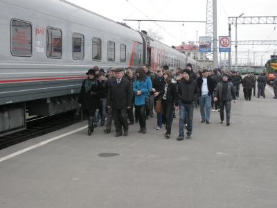 В Рязани остановился нанопоезд